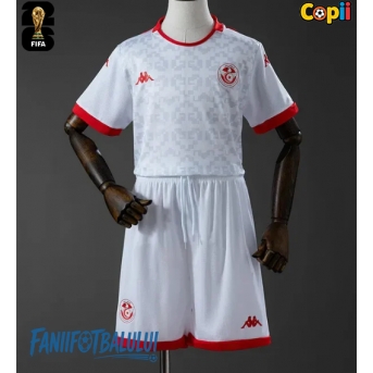 Tunisia Echipament de Fotbal Replică Mondial 2026 Copii Deplasare (+ Șorturi)